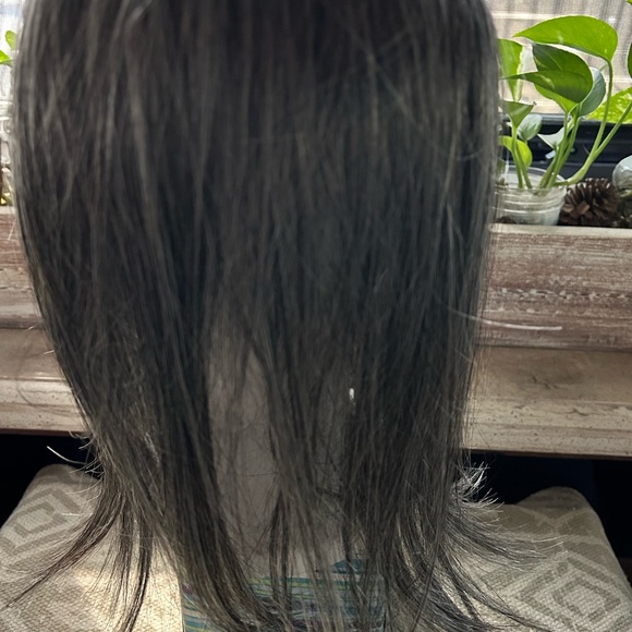 Taylor top piece wig topper Godiva’s Secret Smokey Frost New - Picture 7 of 12